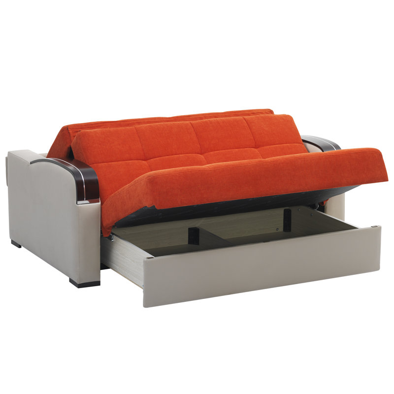 Ottomanson Sleep Plus 67 in. Fabric 2Seater 3in1 Sleeper Loveseat